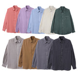 LMN Sensitive Vintage Cotton Oversized Fit Shirt (9 colors)