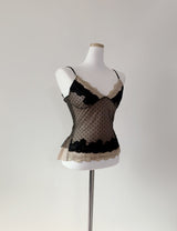 koko Dot frill lace top