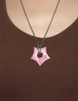gleaming star pendant [light pink]