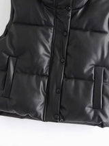 Black down vest