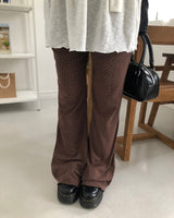 Seo Star-Pattern Bootcut Pants
