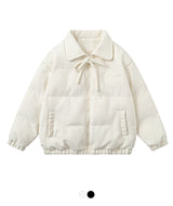Sweet Ribbon Corduroy Padded Jumper