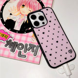 [MADE] s ♥ dot. (pink) グラスバンパーアイフォンケース