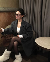 [BELLIDE MADE] Antique, ハンドメイドオーバーフィットハーフコート