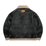 チャイブレザーワッペンマスタングジャケット (UNISEX)