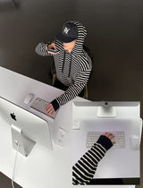 No.1116 Toy stripe hood knit (3color)