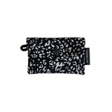Simple Card wallet _Leopard Corduroy Black