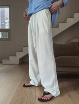 Etri Two-Tuck Banding Slacks