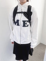 Love me!♥ hood zip-up (2color)
