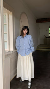 [SALE] ソラバックポイントショルダーパフブラウス