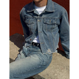 [S/S] クロップダメージデニムジャケット(2color)