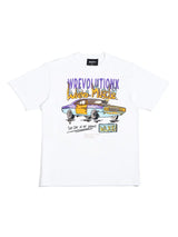 Wrevo-マッスルTシャツ（ブルー＆ホワイト）