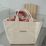 logo canvas mini bag_ivory