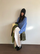 モヘアストライプビーニー (4color)