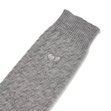 CHERRY CABLE KNIT LEG WARMER [GRAY]