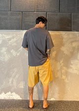 Bermuda shorts with local embroidered belt 3COLOR