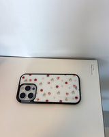 ストロベリーフラワーフォンケース(ivory)