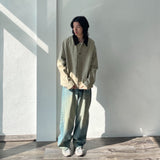 Faded Panel Wide Denim