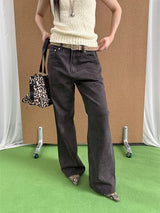 Straight Leg Loose-Fit Wide Pants