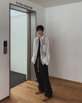 ロイフフレアフィットスウェットパンツ