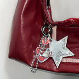 Melting heart keyring