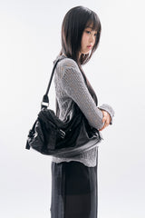 Brim crack leather 2-way bag
