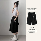 Angel's Double-Sided Embroidered Zuri Bermuda Pants (3 colors) 