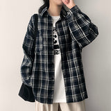 Week oversized fit checkered shirt