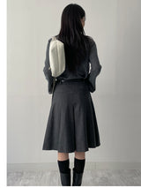 Cuffs Wool Knit T-Shirt