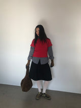 [MD Pick]ベイスリットカットアウトTシャツ (5color)