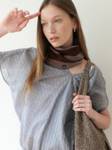 Knit Hat&Neck Warmer_Brown