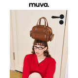 muva.レザー 2WAY ハンドバッグ＆リュック ラージキャパシティ バッグ