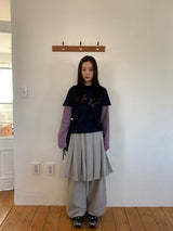 バッフォンボーダー星レイヤード長袖Tシャツ