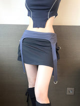 1207. Suspender strap cargo mini sk (2color)
