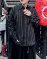Linear Stripe Over Shirt