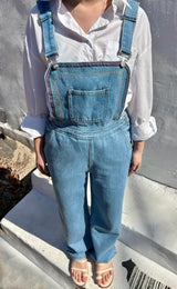 EMBROIDERY OVERALL DENIM PANTS code 25011