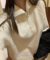 ハーフウールニット