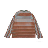 TopBasics カラースリムストライプ長袖Tシャツ