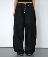 red denim pants (black)