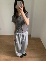 Striped mini cardigan (4color)