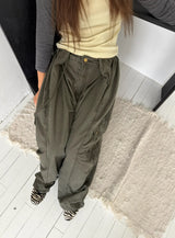 Vintage washing pocket pants(2c)