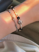 antique mini cross bracelet