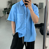  Wegner Nylon Pigment Overfit Short Sleeve Shirt