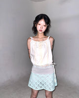 (2color) Lace Flare Layered Shorts