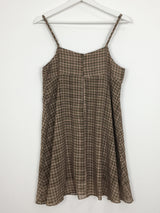 Ribbon Plaid Mini One Piece (2color)