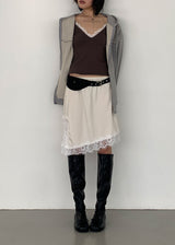 RIBBON FLAT BOOTS