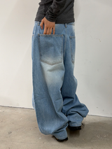 Bloom stud ballon denim pants(2color)