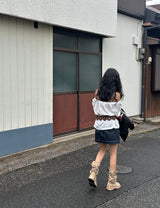 ローペーパースティッチジーンズスカート