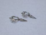 shimmer ring earrings