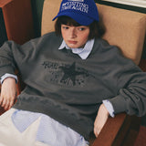 Letter Star Sweatshirts_Navy